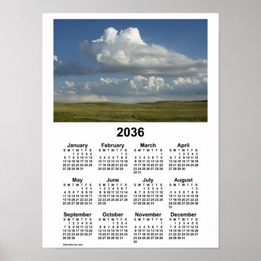 Agenda 2036 Nebraska Sandhills door Janz Poster (Voorkant)