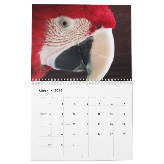 Agenda 20xx - Zuid-Amerika Kalender (Mar 2026)