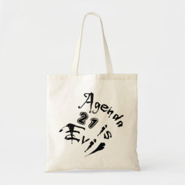 Agenda 21 is kwaadaardig tote bag