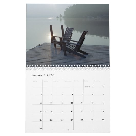 Agenda Adirondack Moments Kalender (Jan 2027)