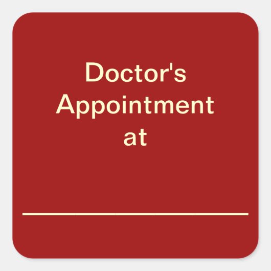 Agenda Afspraakherinnering Stickers (rood) (Voorkant)