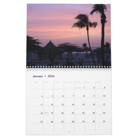 Agenda Aruba 2015 Kalender (Jan 2026)