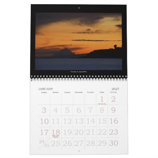 Agenda Azoren 2011 Kalender (Jan 2027)