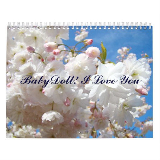 Agenda-Baby dollar! Ik hou van jullie kalenderbloe Kalender (Hoes)