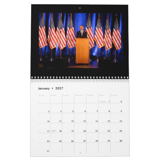 Agenda Barack Obama & Family 2009 Kalender (Jan 2027)