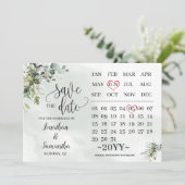 Agenda bewaart de datum Eucalyptusgroen Kaart (Staand voorkant)