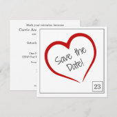 Agenda Box Save the Date Kaart (Voorkant / Achterkant)