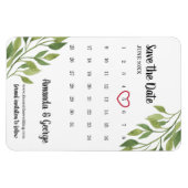 Agenda De datummagneet opslaan | groen bruiloft Magneet (Horizontaal)