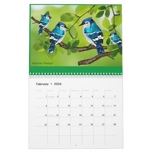 Agenda door Aldona-ontwerp Kalender (Feb 2026)