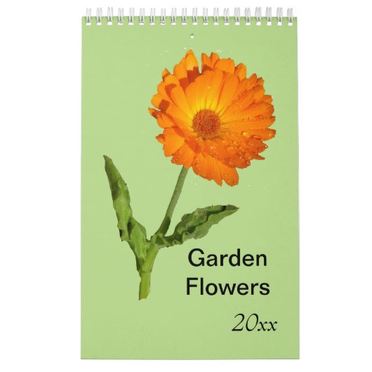 Agenda - één pagina - Tuinbloemen Kalender (Hoes)