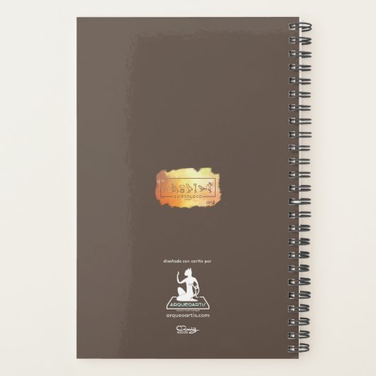 Agenda egiptoloco retro jeroglíficos (Achterkant)