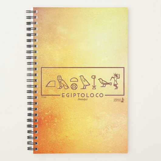 Agenda egiptoloco retro jeroglíficos (Voorkant)