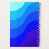 Agenda Espiral com Foto Desenho Degrade Azul (Achterkant)