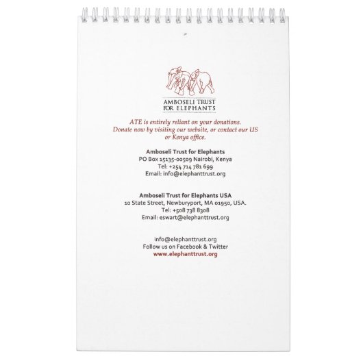 Agenda Kalender (Achterkant)