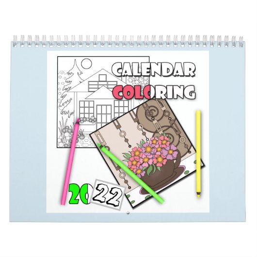Agenda, kleur, 2018 kalender (Hoes)