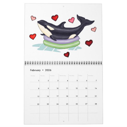 Agenda: Kunst van Liesel Bendio Potter Kalender (Feb 2026)