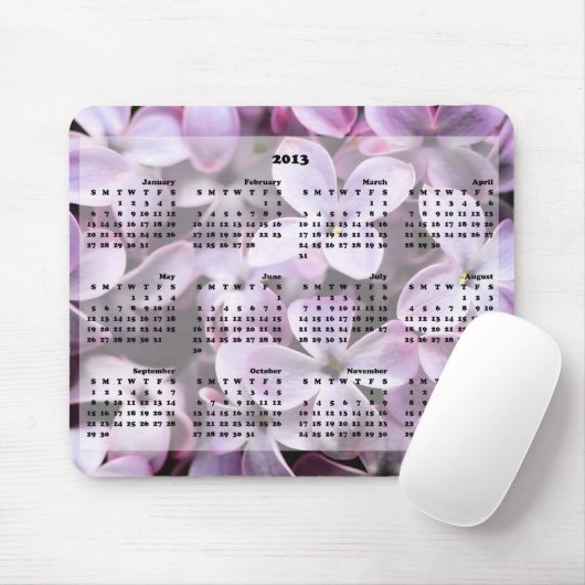 Agenda Lilacs Mousepad 2013 Muismat (Met muis)