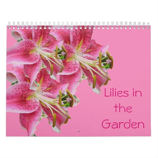 Agenda - Lilies in de tuin Kalender (Hoes)