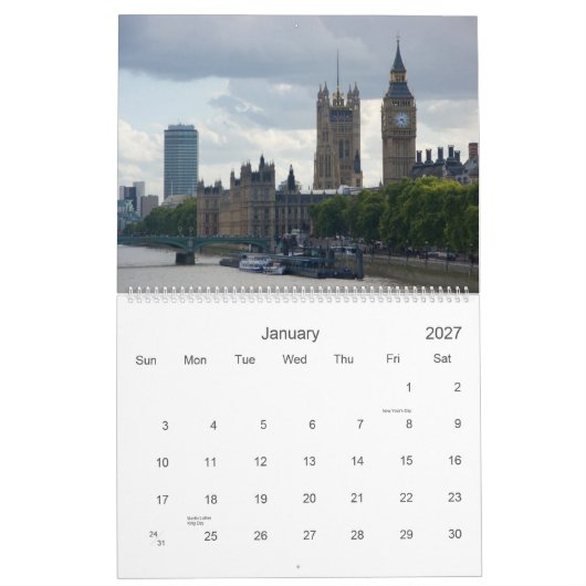 Agenda Londen 2011 Kalender (Jan 2027)