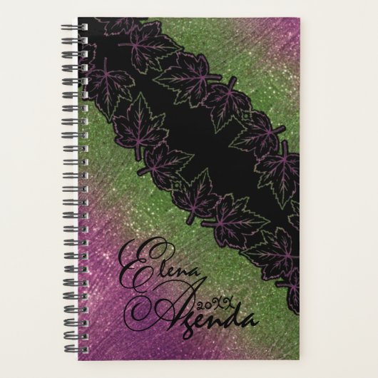 Agenda lujosa personalizada con hojas (Voorkant)