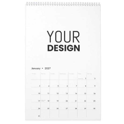 Agenda [Meerdere opties] Kalender (Jan 2027)