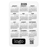 Agenda met Business Logo en QR-code Magneet (Verticaal)