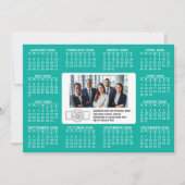 Agenda met contactgegevens van de logo feestdagenkaart (Voorkant)