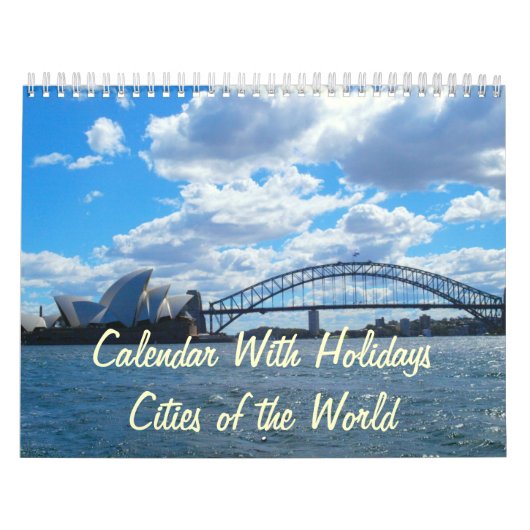 Agenda met Feestdagen - Steden van de wereld Kalender (Hoes)