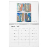 Agenda met heldere kunst en tips voor creativiteit kalender (Feb 2026)