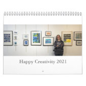 Agenda met heldere kunst en tips voor creativiteit kalender (Hoes)