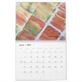 Agenda met heldere kunst en tips voor creativiteit kalender (Mar 2027)