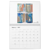 Agenda met heldere kunst en tips voor creativiteit kalender (Feb 2027)