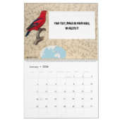 Agenda met tropische parrots kalender (Jan 2026)