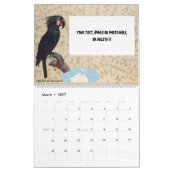 Agenda met tropische parrots kalender (Mar 2027)