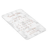 Agenda Moderne marmer Roos Gold Opslaan datum Magneet (Rechterzijde)