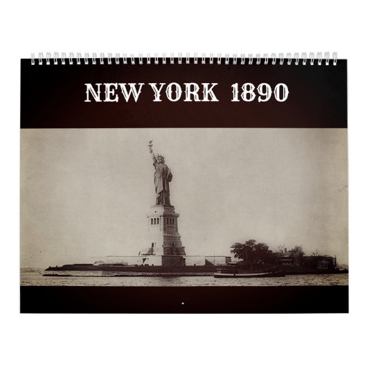 Agenda New York 1890 Kalender (Hoes)