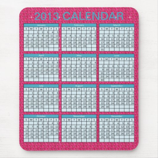 Agenda op een Mousepad Muismat (Voorkant)