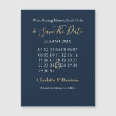 Agenda opslaan Datum 'marine Gold Editable' (Voorkant)