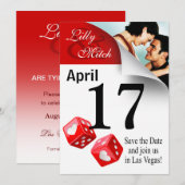 Agenda Pagina Opslaan Datum foto Las Vegas Save The Date (Voorkant / Achterkant)