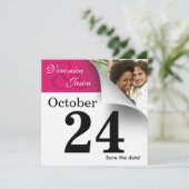 Agenda Pagina Opslaan Datum foto Save The Date (Staand voorkant)