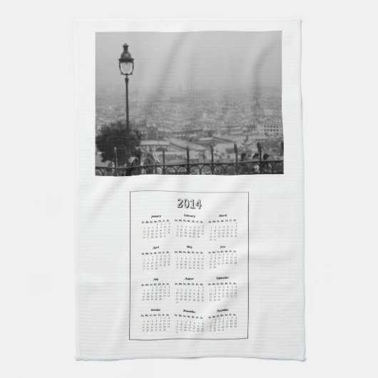 Agenda Paris Kitchen Towel 2014 Theedoek (Verticaal)