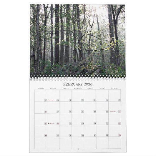 Agenda - Pennsylvania Landscapes Kalender (Feb 2026)