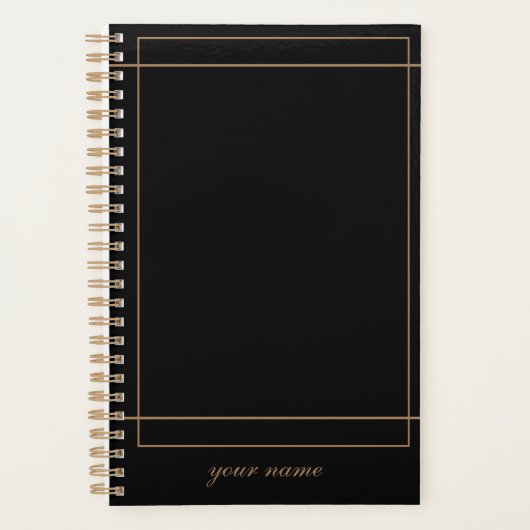 agenda personalizada negra (Voorkant)