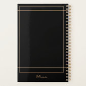 agenda personalizada negra (Achterkant)