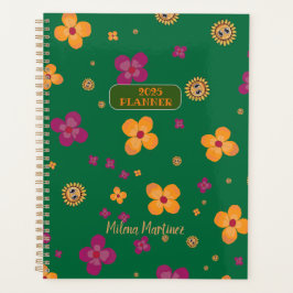 Agenda Planner Bloemen Groen 2025