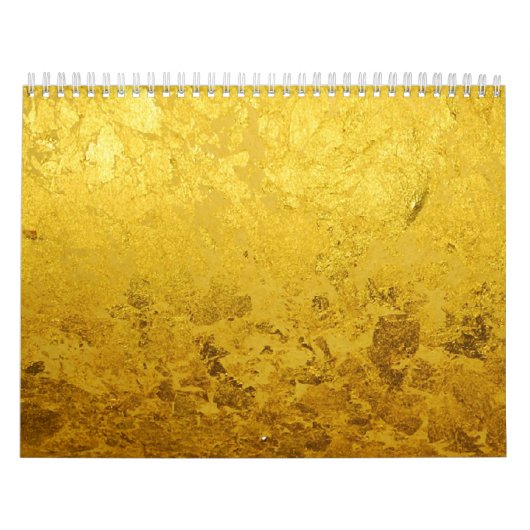 Agenda PURE GOLD/goudblad + uw foto's/tekst Kalender (Hoes)