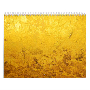 Agenda PURE GOLD/goudblad + uw foto's/tekst Kalender