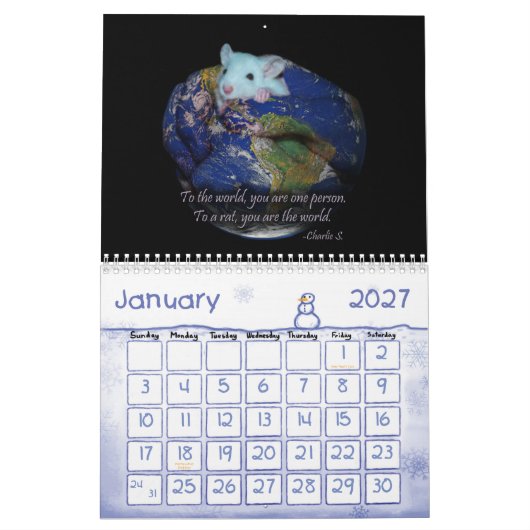 Agenda: Rat- en muisliefde Kalender (Jan 2027)