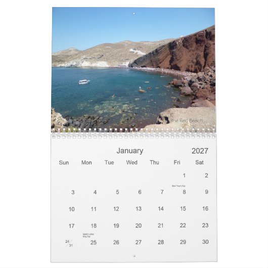 Agenda Santorini 2013 Kalender (Jan 2027)