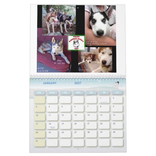 Agenda SASHA 2009 Kalender (Jan 2027)